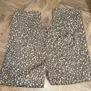 Cheetah print jeans